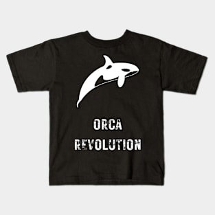 Orca revolution eat the rich Kids T-Shirt